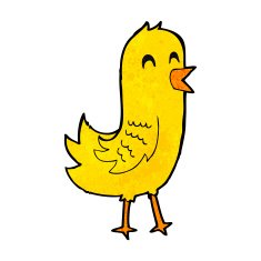 cartoon happy bird N43