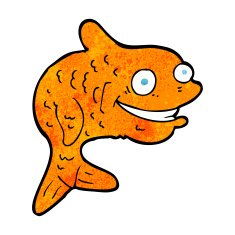 cartoon happy fish N27