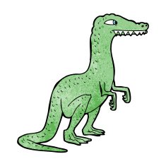 cartoon dinosaur N208