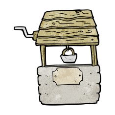 cartoon well N19