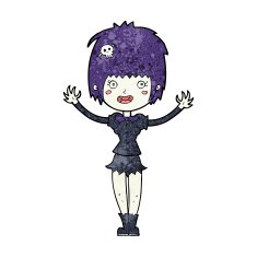 Cartoon Vampire Girl N297