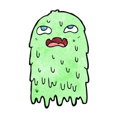 gross cartoon ghost N30