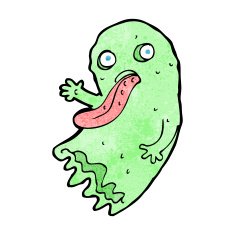gross cartoon ghost N31