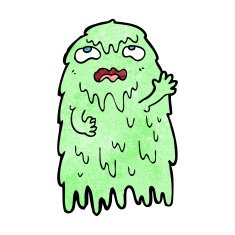gross cartoon ghost N32