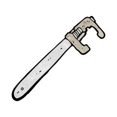 cartoon adjustable wrench N5
