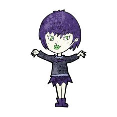 Cartoon Vampire Girl N298