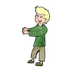 cartoon happy man N606