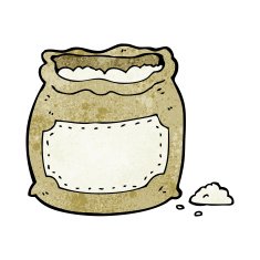 cartoon bag of flour N42