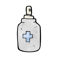 cartoon antiseptic spray N10