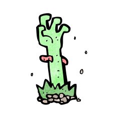 Cartoon Zombie Hand N41