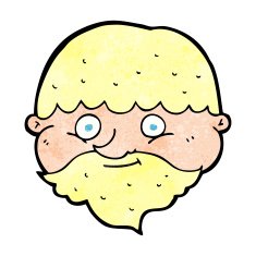 cartoon bearded man N71