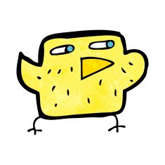 Cartoon Bird N502