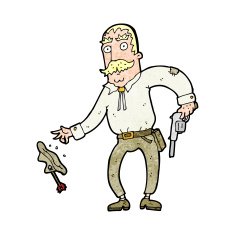 cartoon wild west cowboy N12