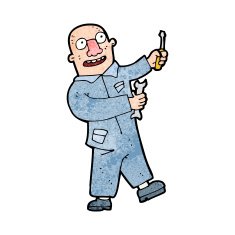 Cartoon Mechanic N25