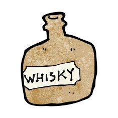 cartoon whisky jar N8