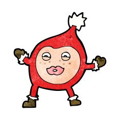 cartoon funny christmas creature N40