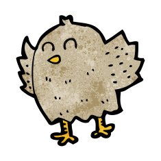 Cartoon Bird N505