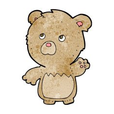 cartoon teddy bear N348