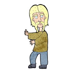 cartoon mustache man N36
