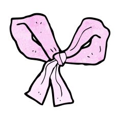 Cartoon Pink Bow N21