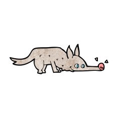 cartoon dog sniffing floor N7
