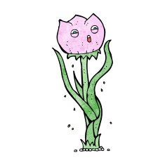 cartoon flower N566