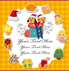 cartoon xmas card N12