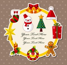 cartoon xmas card N14
