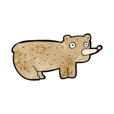 funny cartoon bear N81