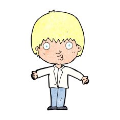 cartoon amazed boy N25