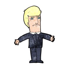cartoon annoyed boss N12