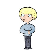 cartoon curious man N89
