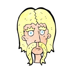 cartoon man with long mustache N14