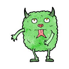 funny cartoon monster N53