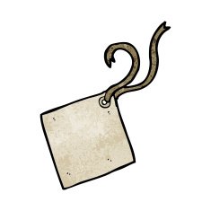 cartoon gift tag N23