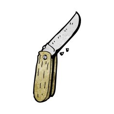 cartoon folding knife N47