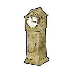 Cartoon Grandfather Clock N20