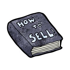 cartoon how to sell book N10