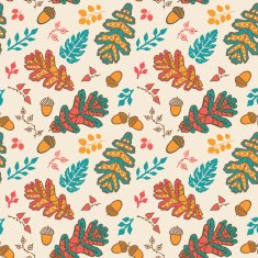 seamless leaves pattern background N6