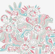 vector hand-drawn abstract design ethnic backdrop N2