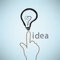 BULB ICON WITH IDEA CONCEPT N3