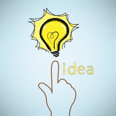 BULB ICON WITH IDEA CONCEPT N4