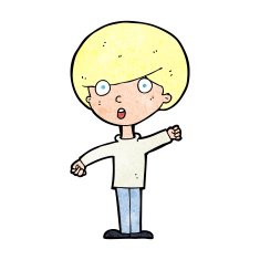 cartoon shocked boy N38