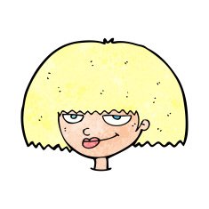 cartoon mean female face N12