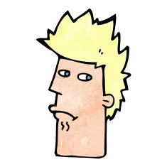 cartoon nervous expression N12