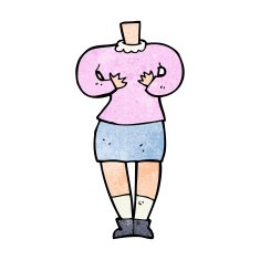 cartoon female body (add photos or mix and match cartoons) N300