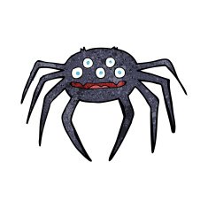 cartoon halloween spider N10