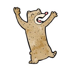 Cartoon Bear N138