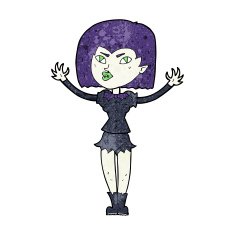 Cartoon Vampire Girl N301