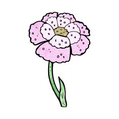 cartoon flower N572